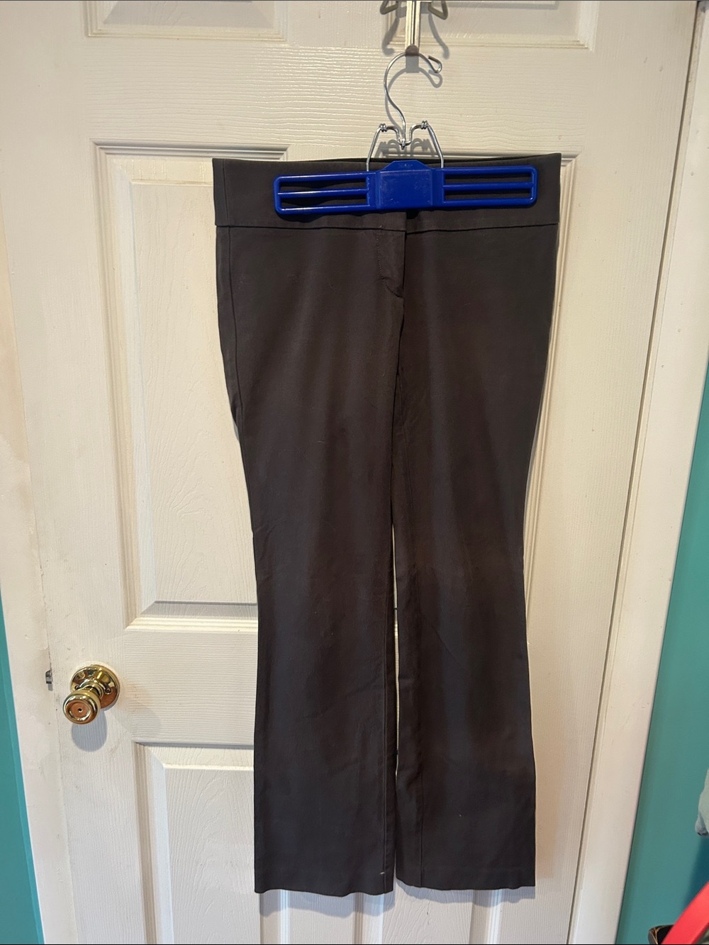 Women's Grey Boot-Cut Pants with Flared Hem